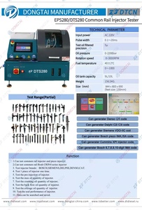 DONGTAI DTS280 banco prova per Test iniettore Common rail Bosch Denso Delphi Cummins Siemens CAT320D iniettori - Product Image 3