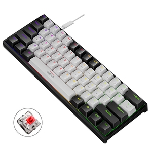 Teclado mecánico con cable LEAVEN K620 Original, 61 teclas con Cable de 1,8 m para tableta, ordenador portátil - Product Image 1