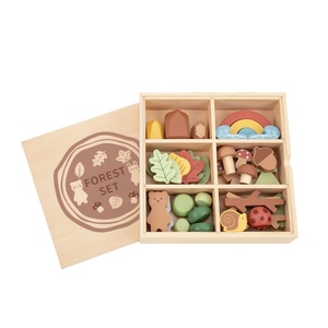 RTS Scene Model Simulation Plant False Stone Simulation Number Children&amp;#39;<strong>s</strong> Toy Set Wild Scene Animal <strong>Cognition</strong> Wooden Toys - Product Image 1