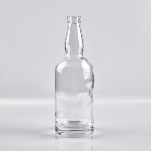 700ml 750ml Nordic Empty Rum <strong>Whisky</strong> Vodka Spirit Glass Liquor Bottle With Cork for Liquor Whiskey 200ml 375ml <strong>1L</strong> - Product Image 1