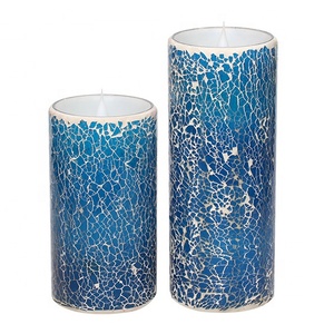 Simplux Battery-Power Mosaic Flameless <strong>LED</strong> Candle with <strong>Timer</strong> 2/<strong>4</strong>/6/8hours <strong>Timer</strong> Flickering Candle - Product Image 2