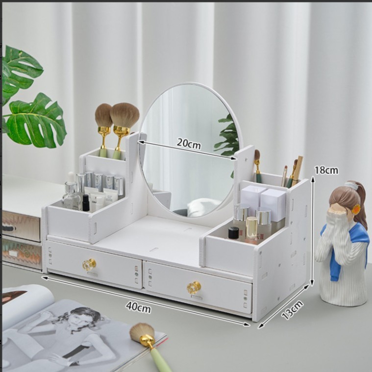small oval makeup mirror