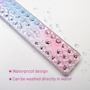 Alfombrilla de ratón para juegos de TPU transparente personalizada con reposamuñecas antideslizante impermeable Base de silicona alfombrilla de ratón para teclado numérico para oficina - Product Image 4