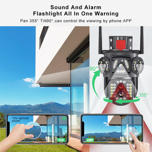 Rscamtom 8MP lente dual sistema de cámara de seguridad para el hogar inalámbrico con alarma de audio seguimiento automático V380 10X zoom Cámara wifi - Product Image 3