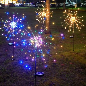 Xuyên biên giới ngoài trời năng lượng mặt trời Chuỗi đèn LED pháo hoa bầu không khí đèn cho vườn mặt đất cắm bầu trời đầy sao sân cảnh quan - Product Image 4