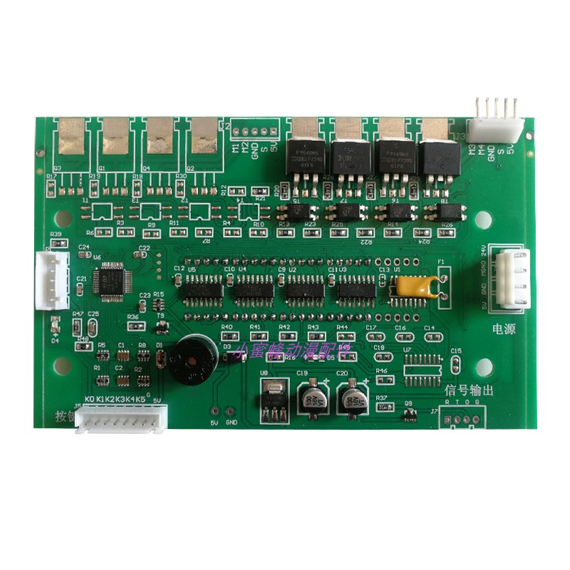 Placa base para máquina contadora de monedas con cable.