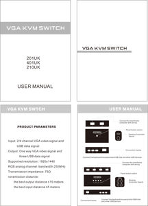 Conmutador KVM automático de 2 puertos Fjgear, 2 en 1 salida USB2.0 syandard, dos servidores de host comparten un conjunto de teclado/ratón/monitor, 2 en 1 - Product Image 5