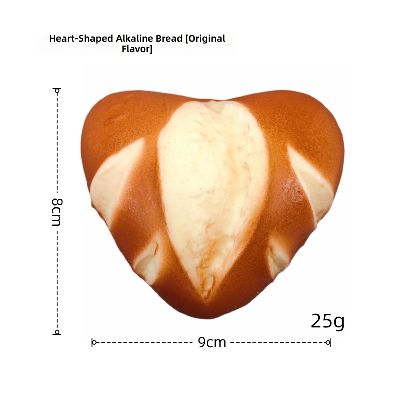 Pan alcalino con forma de corazón - Original