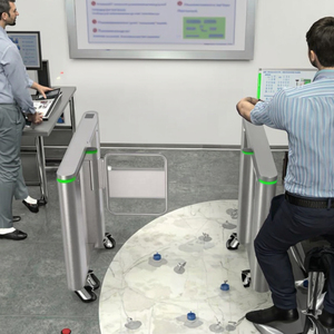 Di lusso RFID lettore di riconoscimento del volto sistema di controllo di accesso per la palestra ingresso sicuro altalena velocità tornello con strutture sicure