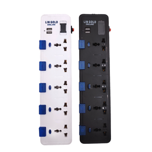 15A 3针4路扩展名英国插头电气开关插座Usb充电器插座电源条USB