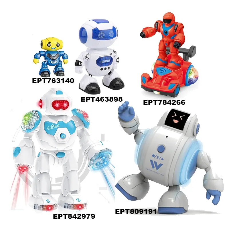 EPT Shantou Royaume-Uni Marché Populaire Kid Smart Dancing Robot Light & Music Intelligent Robots Toy Electric Trending Robot Boy