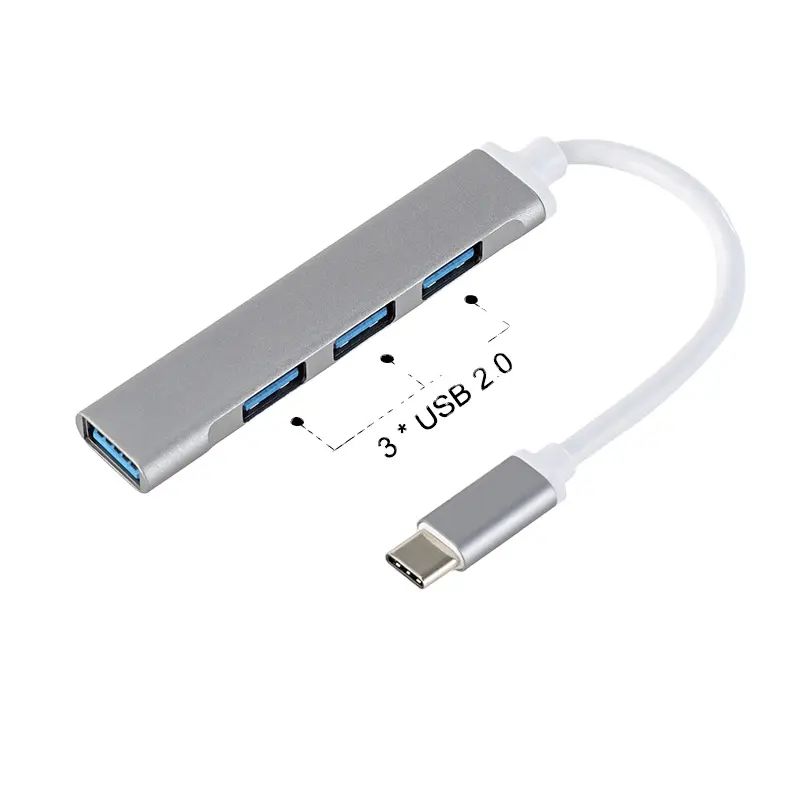 4 In 1 Usb 3.0 Hub tipo C a Usb 4 porta adattatore Multi Splitter Otg Type-c Hub per Lenovo Macbook Pro Pc accessori per Computer