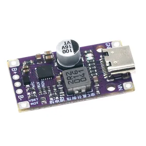 USB Type-C 2-3S BMS 15W 3.7V โมดูลเพิ่มการชาร์จแบตเตอรี่ลิเธียมแบบสมดุลรองรับไฟแสดงสถานะการชาร์จเร็ว QC ด้วย PCB และ PCBA - Product Image 2