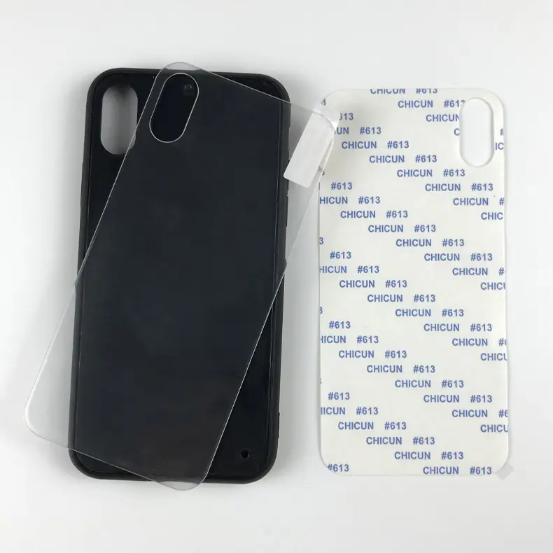 2D Tempered Glass Case UV Dicat Ponsel Case DIY Stiker Kertas Handphone