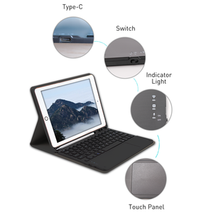 For iPad 10.2&quot; 7 8 9 Th Generation <strong>Keyboard</strong> Case 10.2 Folio Tab Case Wireless Magnetic <strong>Keyboard</strong> Factory Wholesales - Product Image 3