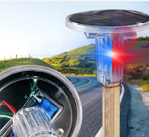 Giao Thông Khẩn Cấp Tín Hiệu Cảnh Báo Đèn Flash Đèn Nhấp Nháy Đèn Năng Lượng Mặt Trời Bảng Điều Khiển 5V 120mA 3 Màu SMD LED Cảnh Báo Ánh Sáng Cho An Toàn Đường - Product Image 5