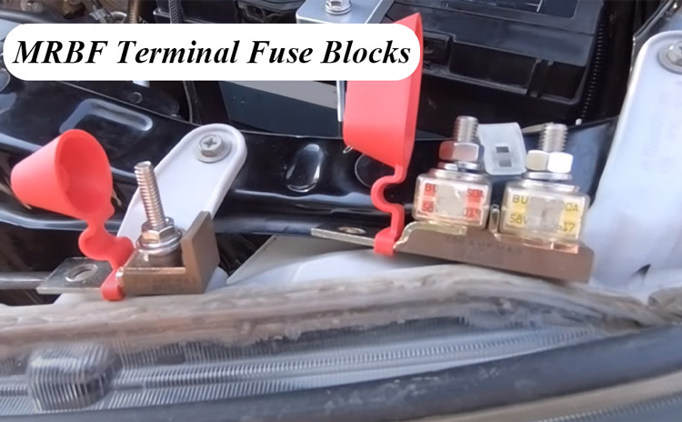 RV Yacht 400A 58V M8 Ring Terminal Fuse Block for Battery 0