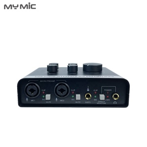 MY MIC X7 interfaz de audio USB externa amplificador de micrófono tarjetas de sonido para grabación de estudio cantando - Product Image 3