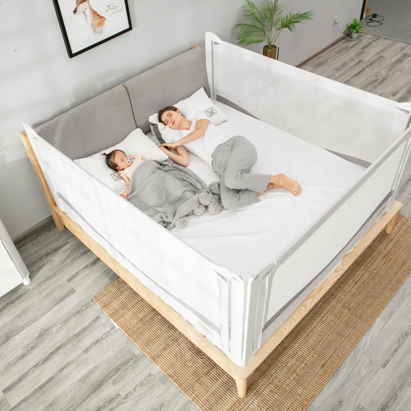 Тканевая оксфордская цветная Защитная кровать для детей, защитная направляющая для детской кровати для взрослых, 1,5 м, 1,8