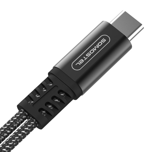 Somostel SMS-BZ18 Charging and Music With Hifi Sound <strong>2</strong> <strong>in</strong> <strong>1</strong> Adapter Cable 60W USB C Fast Charging Data Cable - Product Image 5
