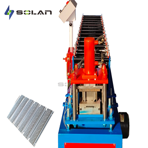 Tự động màn trập tấm cửa cuộn hình thành máy thép giá tốt cho Ấn Độ cửa làm gạch máy móc lõi động cơ PLC bơm - Product Image 2