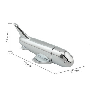 热销创意金属u盘外壳飞机个性USB2.0接口u盘商务礼品u盘 - Product Image 2
