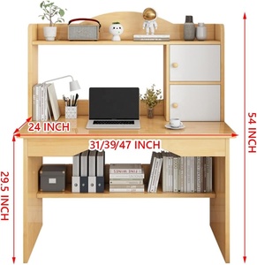 <strong>Multi</strong> <strong>Functional</strong> Modern Wood Storage Shelves Students Children Study <strong>Table</strong> Writing Desk Home Office <strong>Computer</strong> Desk - Product Image 5