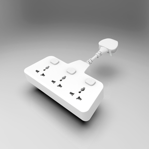 Presa elettrica universale a 3 prese con 3 interruttori singoli Caricabatterie da parete 10A con presa a 2 prese a corrente multiuso - Product Image 1