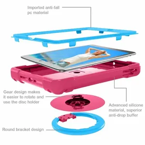 Kids EVA PC Universal 360&deg; Rotation Stand <strong>Cover</strong> With Handle Grip Case for <strong>iPad</strong> 10.<strong>2</strong> 7th 8th 9th Gen 2019 2020 2021 Air3 Pro 10.5 - Product Image 3