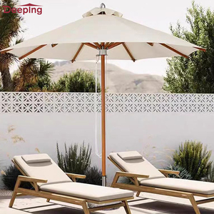 Glacustom özel baskı Cabana plaj şemsiye zemin vidası matkap kırmızı bahçe şemsiyesi açık şemsiye - Product Image 2