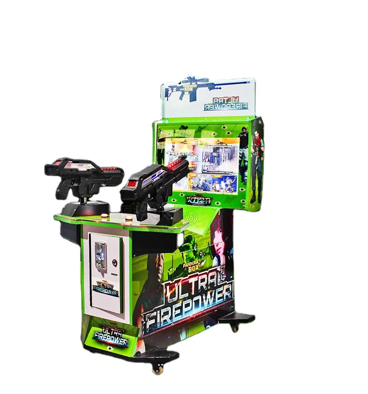 Máquina de disparo simuladora 3 en 1 Ultra Firepower, máquina Arcade de Aliens, pérdida de espacio, Color nuevo