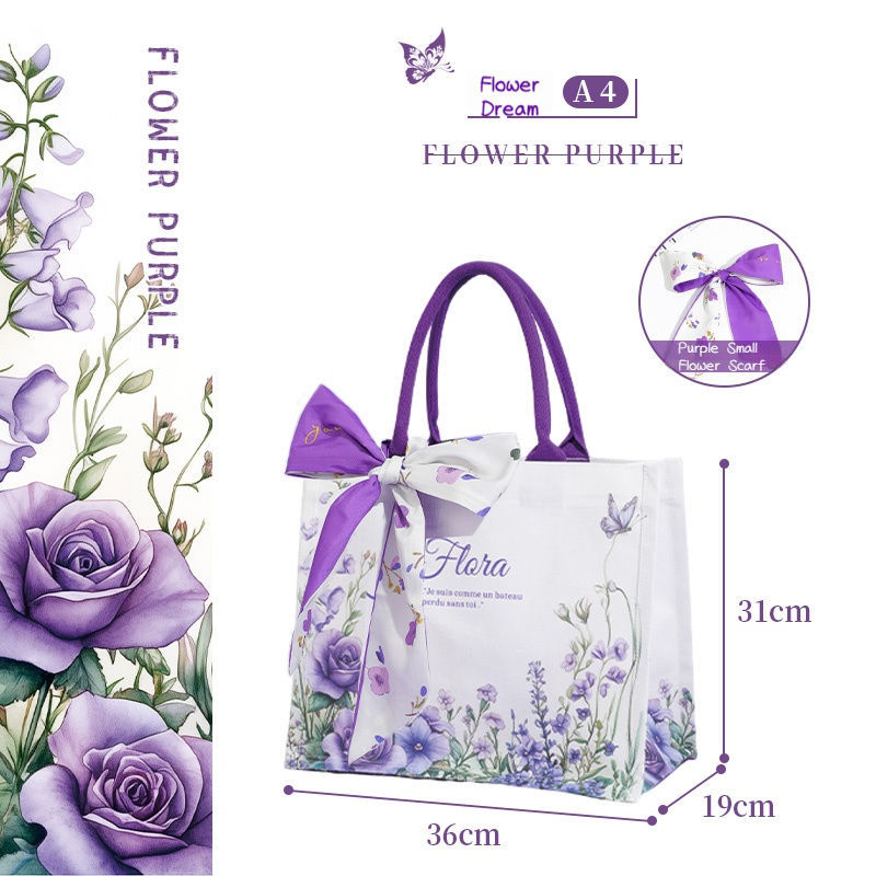 FLEUR VIOLETTE AVEC ÉCHARPE 1