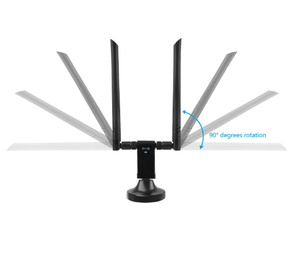 Dual Band 5.8G & 2.4Ghz 1900Mb 88114au kablosuz USB 3.0 adaptörü çift bıçak anten harici USB WLAN kartı ile stokta - Product Image 5
