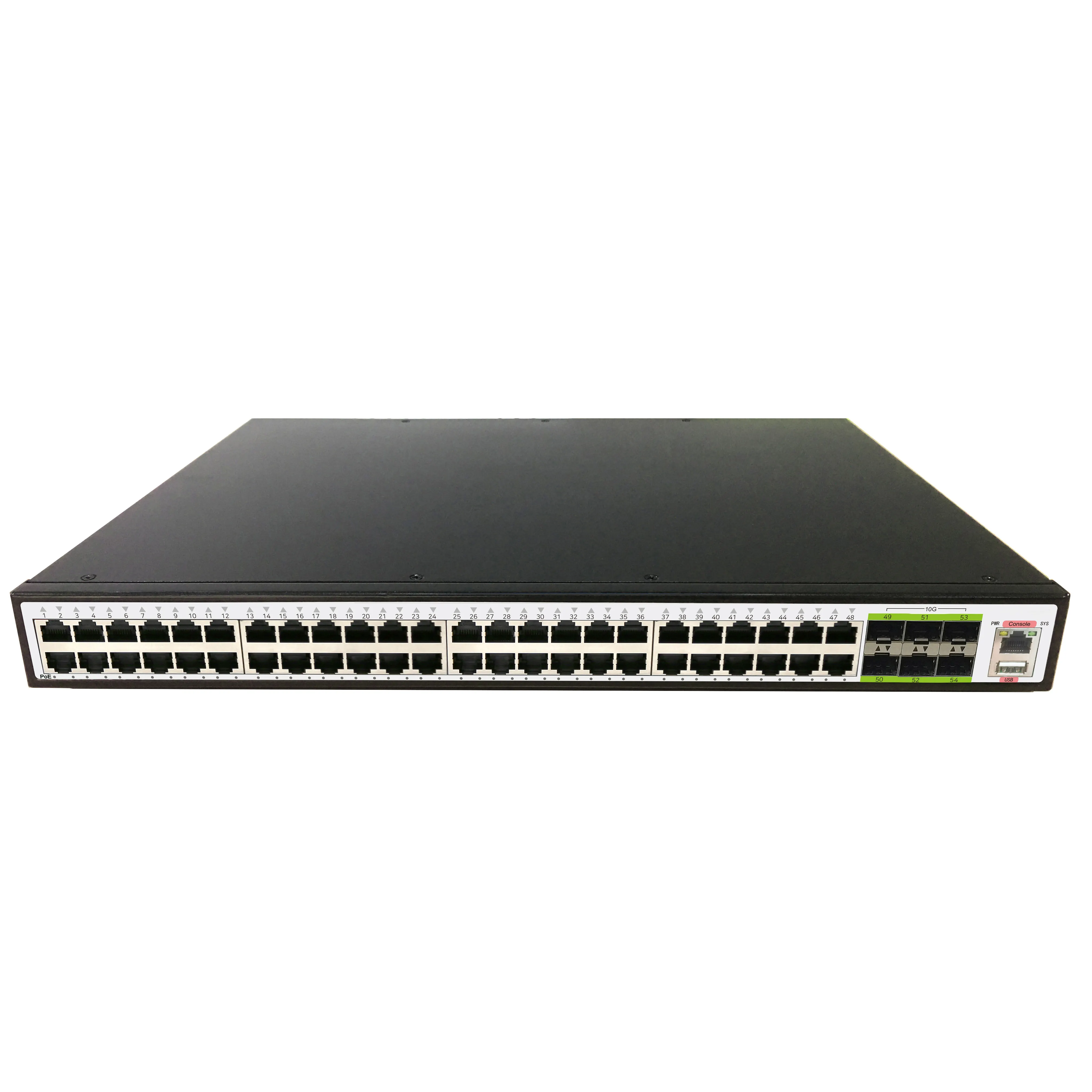 OEM/ODM 48-Port POE+ network switch CCTV security solution for IP camera