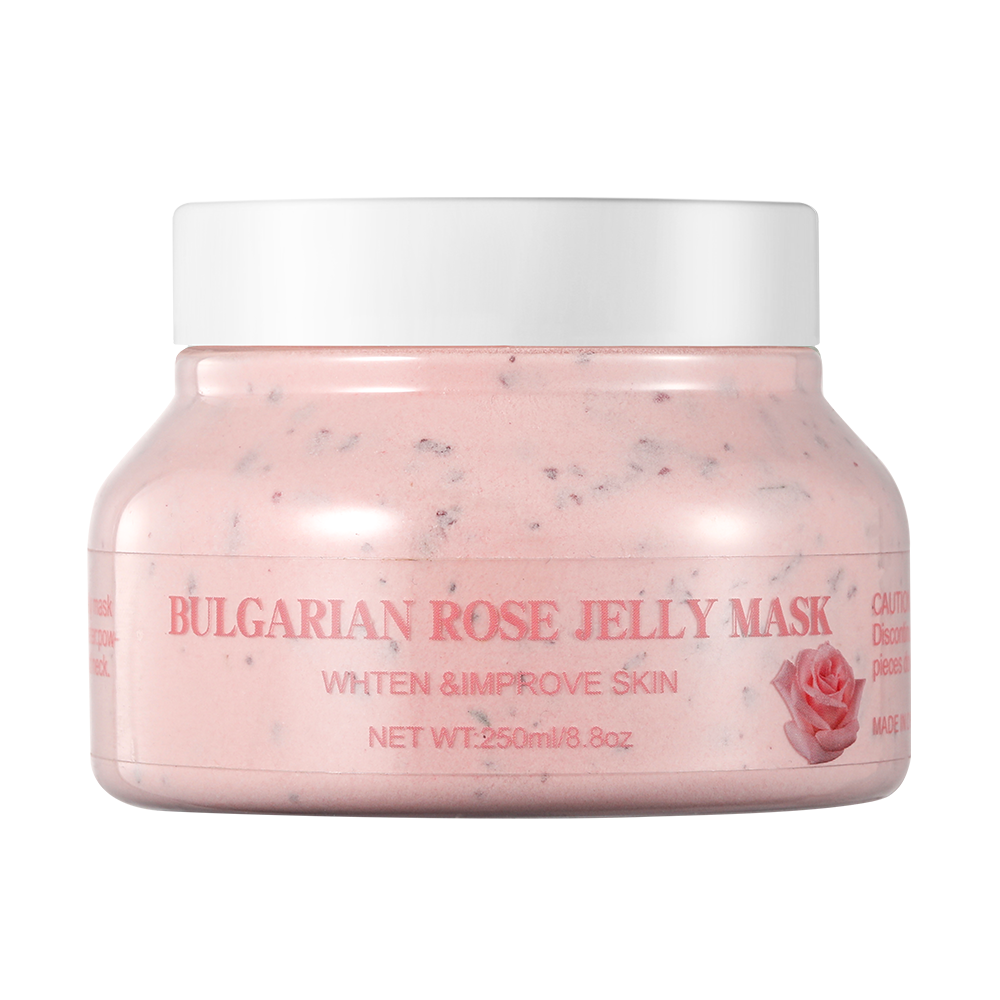 Poudre de masque facial à la gelée de rose