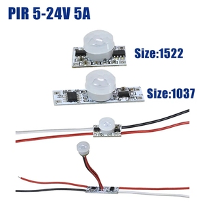 5v 12v Mini Led Pir sensore di movimento a raggi infrarossi corpo interruttore automatico intelligente illuminazione On Off rilevatore striscia sensore di movimento - Product Image 2