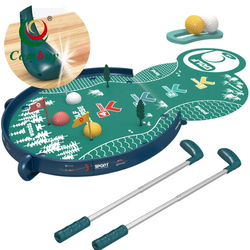 B/O indoor sport game play set kids scalable toy golfs