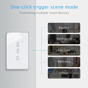 Google Wifi uyumlu 3 Gang akıllı ev duvar anahtarı 120 sahne kablosuz anahtarı ile Max. 10A akım ev kullanımı için akıllı yaşam App - Product Image 5