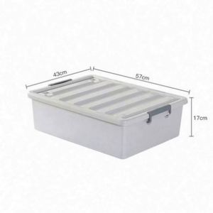 塑料推车汽车笔记本电脑桌轮箱工具车带实用便携式托盘脚轮滚动空储物盒 - Product Image 4