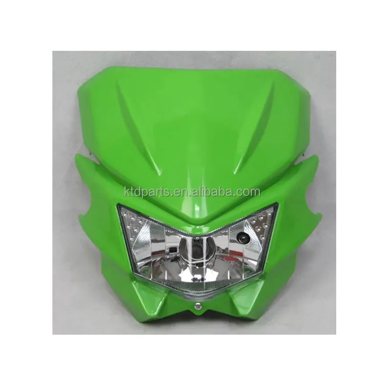 KTD fabrika fiyat kir bisiklet evrensel yeşil renk motosiklet farı lambası far
