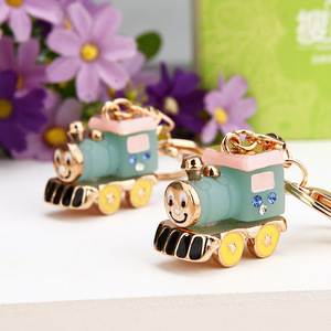 Trem Chaveiro Bonito Metal Locomotiva Chaveiro Pingente Estudante Simples Pouco Presente Menina