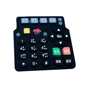 Customizable Waterproof Silicone Rubber <strong>Computer</strong> <strong>Keyboard</strong> Soft-Touch <strong>Keys</strong> &amp; Foldable Membrane Switch Keypad OEM Product - Product Image 2