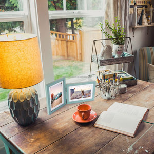 Çevre dostu dikey ve yatay sıkıntılı çiftlik ahşap tahıl çam masa fotoğraf ahşap çerçeve 4X6 fotoğraf çerçevesi - Product Image 3