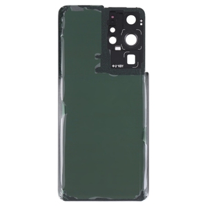 עבור samsung s21 אולטרה 5g סוללה בחזרה עם כיסוי עדשה מצלמה (שחור)
