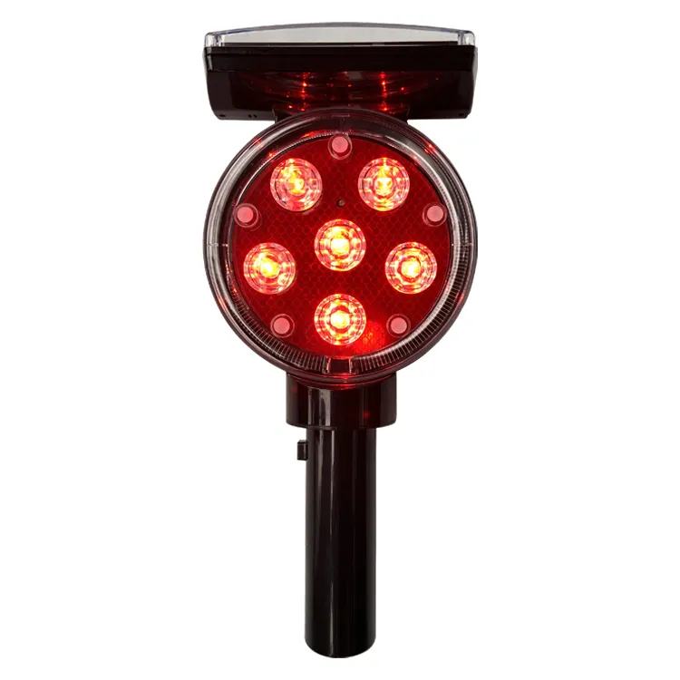 Chất lượng cao an toàn giao thông đường bộ phản quang LED đường flasher cảnh báo giao thông dấu hiệu năng lượng mặt trời cảnh báo ánh sáng nhấp nháy