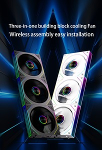 Zero Master ARGB CPU-Lüfter für <span class=keywords><strong>Computer</strong></span> gehäuse 360*120*25mm PWM-Geschwindigkeit RGB Gaming Kunststoff-Spleiß baustein <span class=keywords><strong>Computer</strong></span>