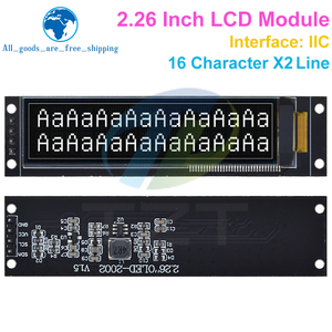 2.26 pollici 4pin modulo schermo bianco OLED IPS 1602 carattere OLED schermo KS0066 Drive IC interfaccia 3.3V per Arduinos - Product Image 2