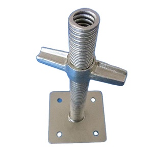 松茂可调建筑建材金属钢螺丝脚手架u型头底座千斤顶 - Product Image 2