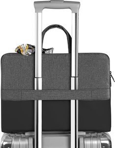 Damen Slim Leather Short Case Bag Kompatibel mit Computer Notebook Leder Aktentasche