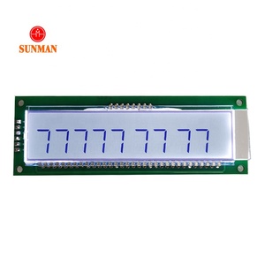 7 bis 22 Ziffern segment Monochrom Lcd Factory Benutzer definierte Größe Monochrom Fstn Lcd Clock Display - Product Image 2